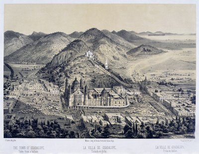 The Villa de Guadalupe Seen from a Hot-air Balloon by Casimiro Castro